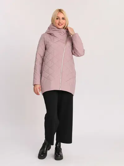 Куртка-оверсайз удлиненная с капюшоном